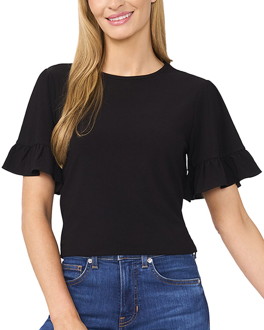 Cece Relaxed Fit Top In Black