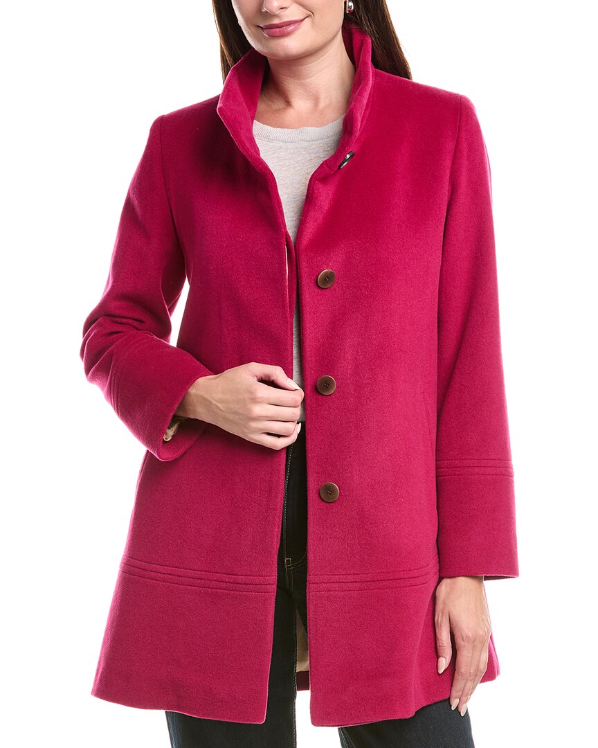 Fleurette Wool-blend Car Coat In Multi