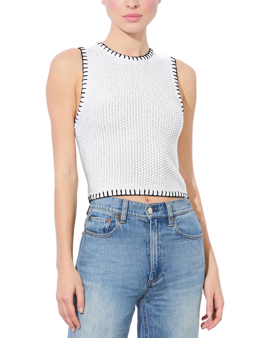 Shop Alice And Olivia Alice + Olivia Amity Wool-blend Tank