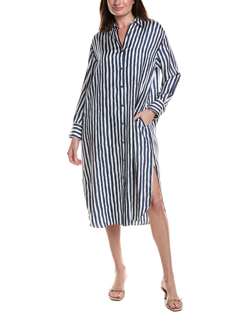 Theory Oversized Maxi Shirt Dress