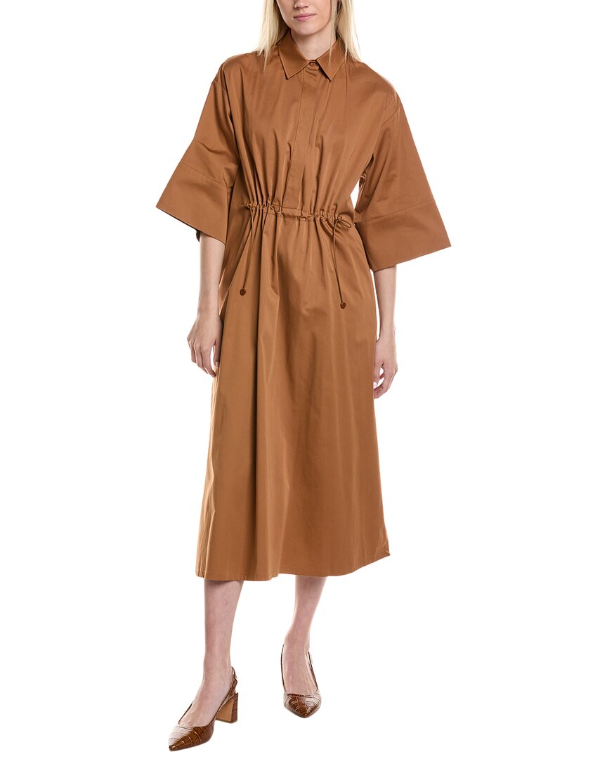 Shop Max Mara Eulalia Silk-blend Midi Dress