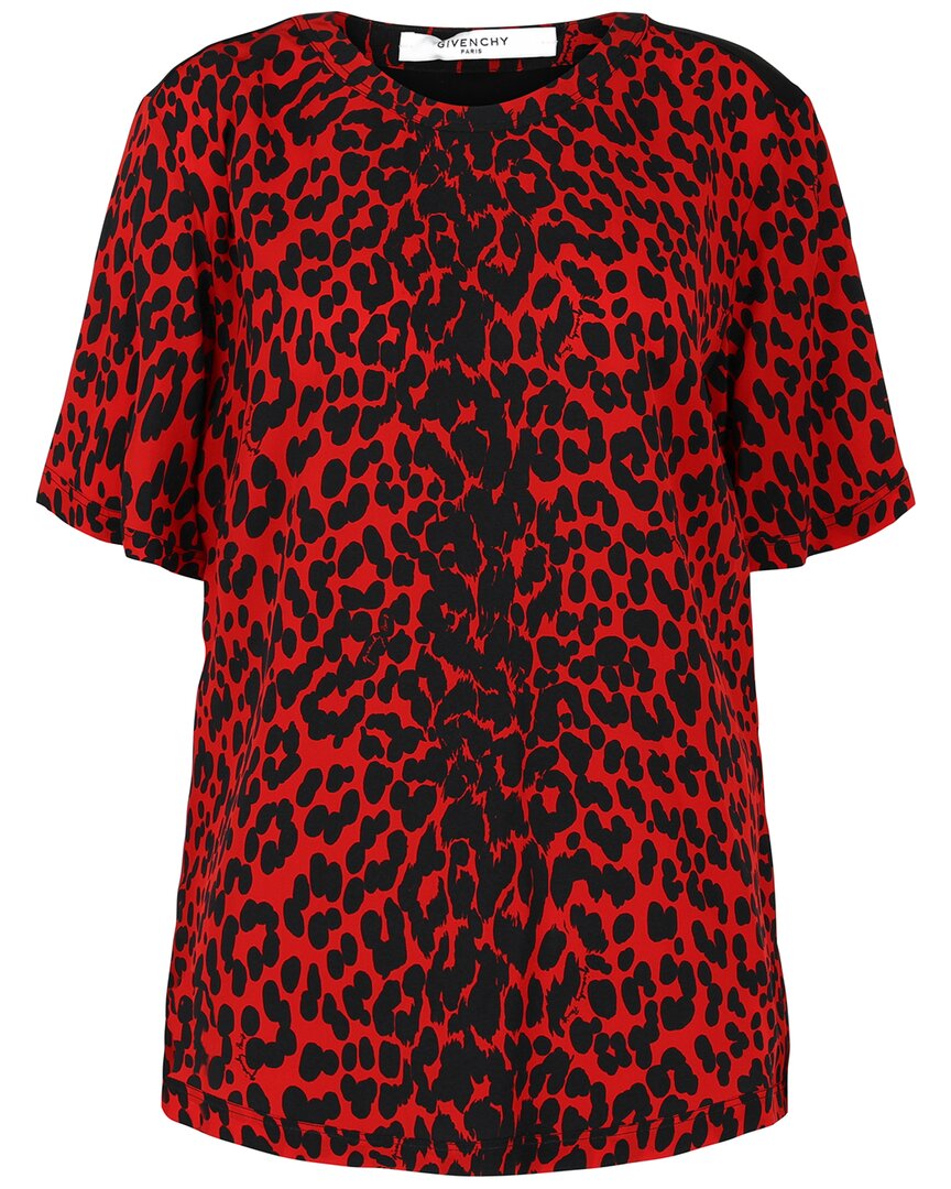 Givenchy Woman Top Red Size 6 Silk