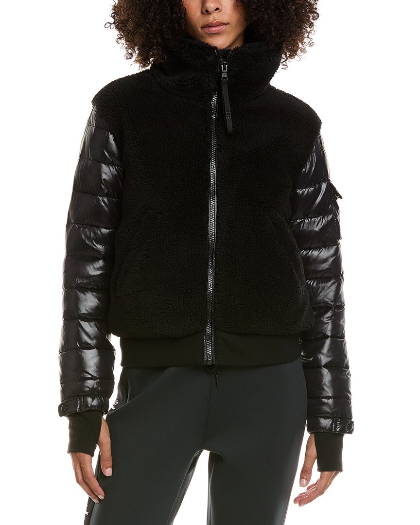 S13 Sherpa Bomber Jacket In Black