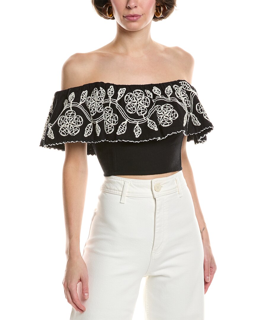 Sea Ny Beck Linen-blend Top