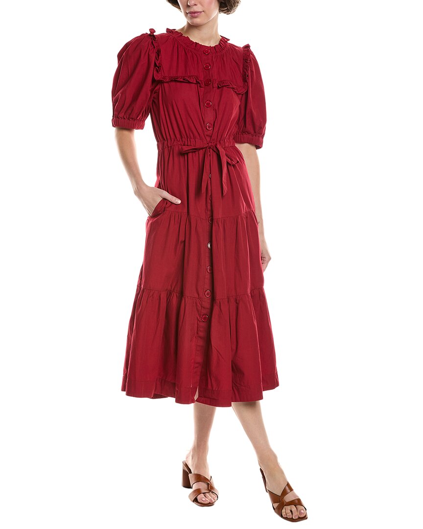 Sea Ny Lana Smocked Midi Dress