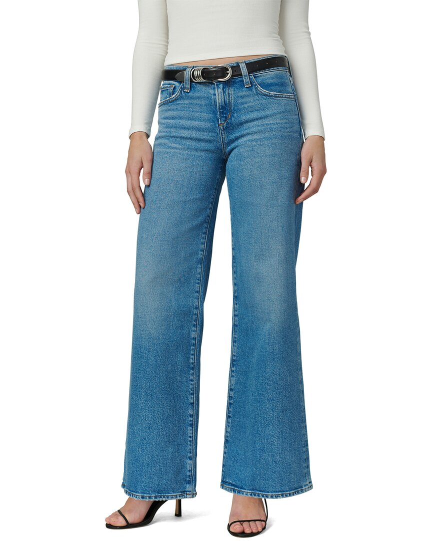 Joe's Jeans The Lou Low Rise Wide Leg Stand By Jean In Blue