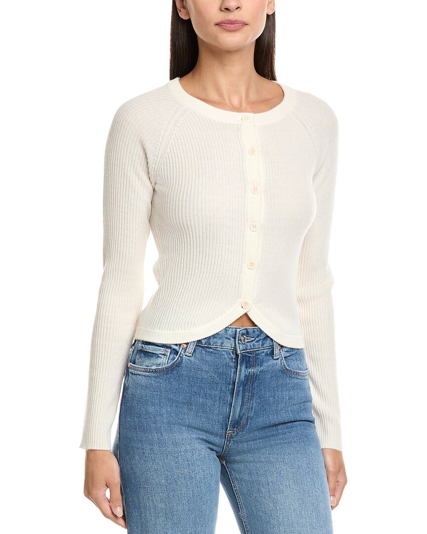 Naadam Wool & Cashmere-blend Cardigan In White