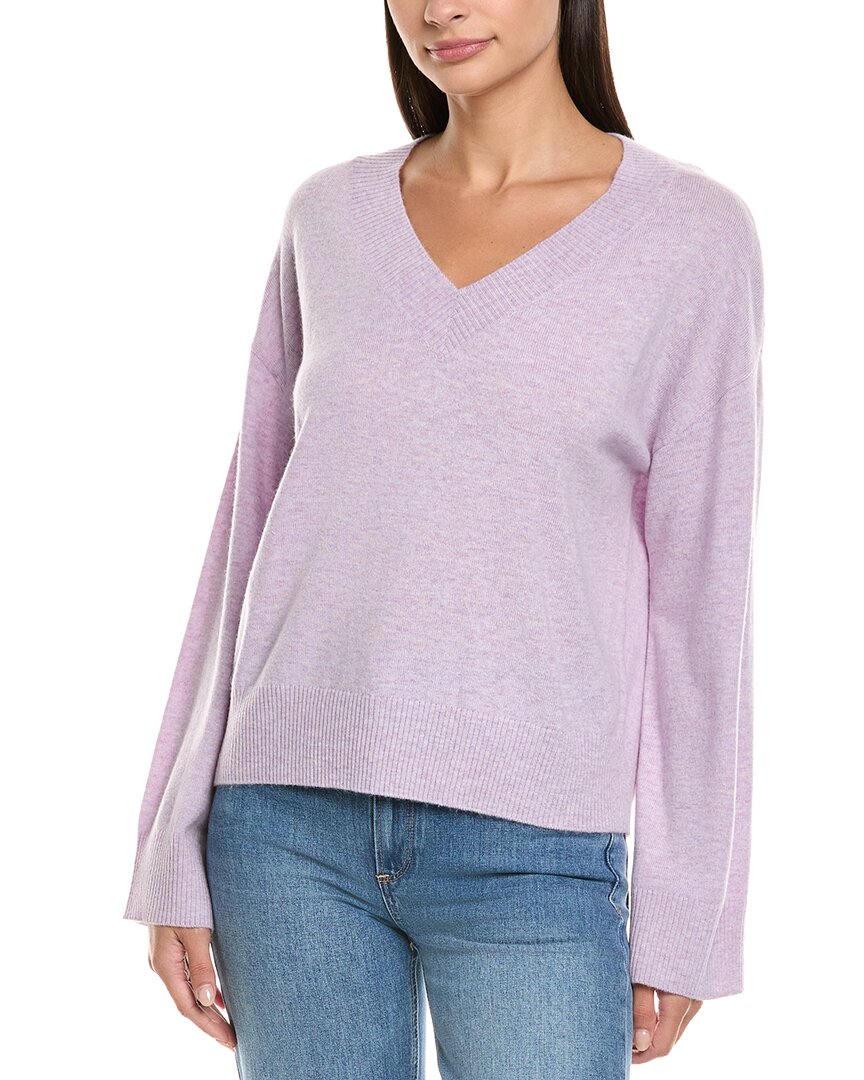Naadam Wool & Cashmere-blend Sweater In Purple