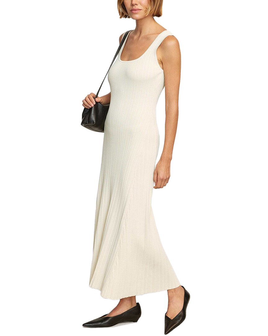 Modern Citizen Sofia Ribbed Maxi Dress In White