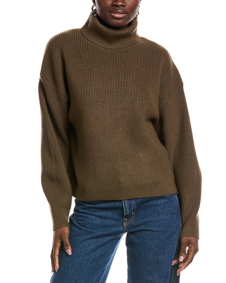 Hugo Boss Boss Fernadina Wool Sweater In Green