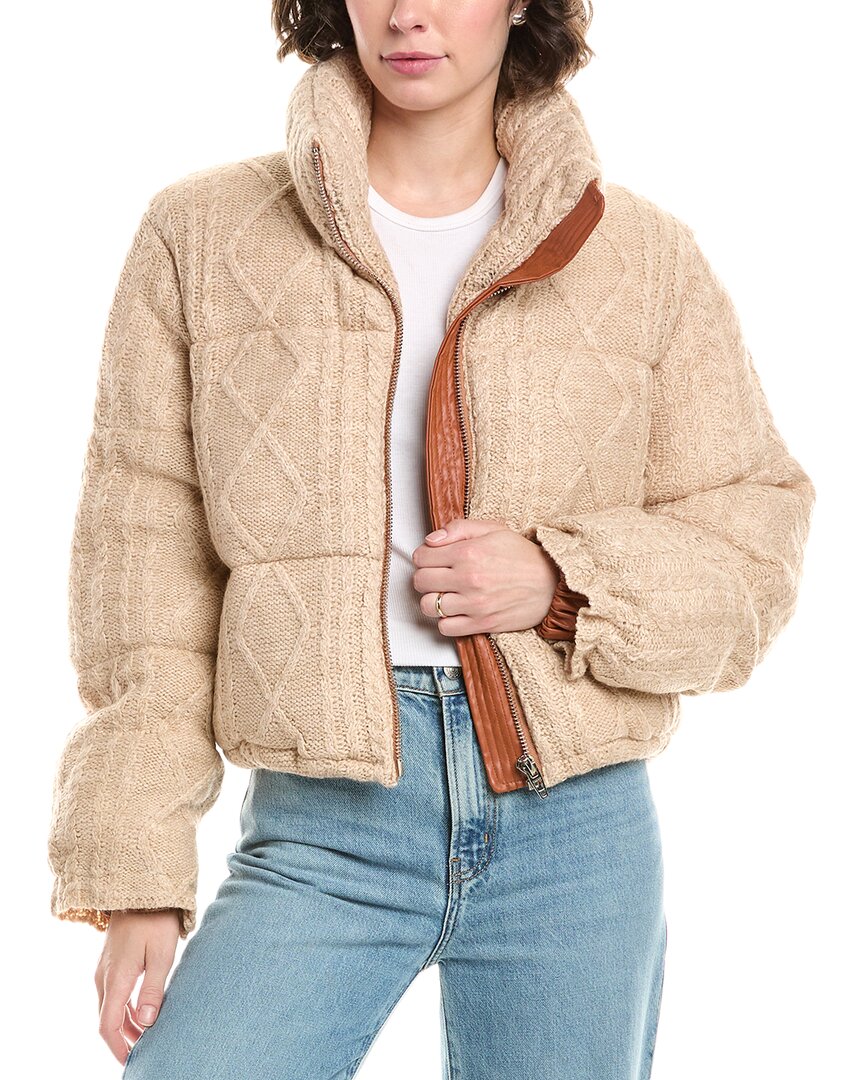 Blanknyc Blank Nyc Wool-blend Coat In Neutral