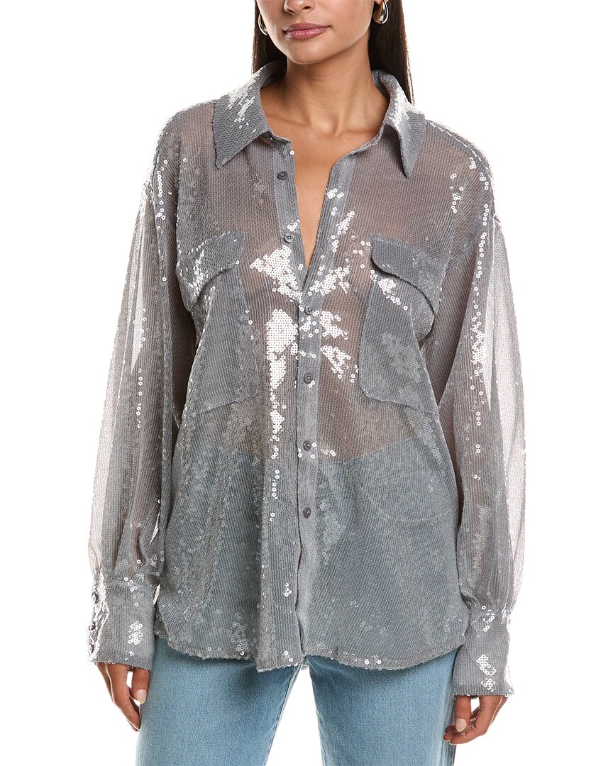 Free People Disco Margarita Button-down Shirt