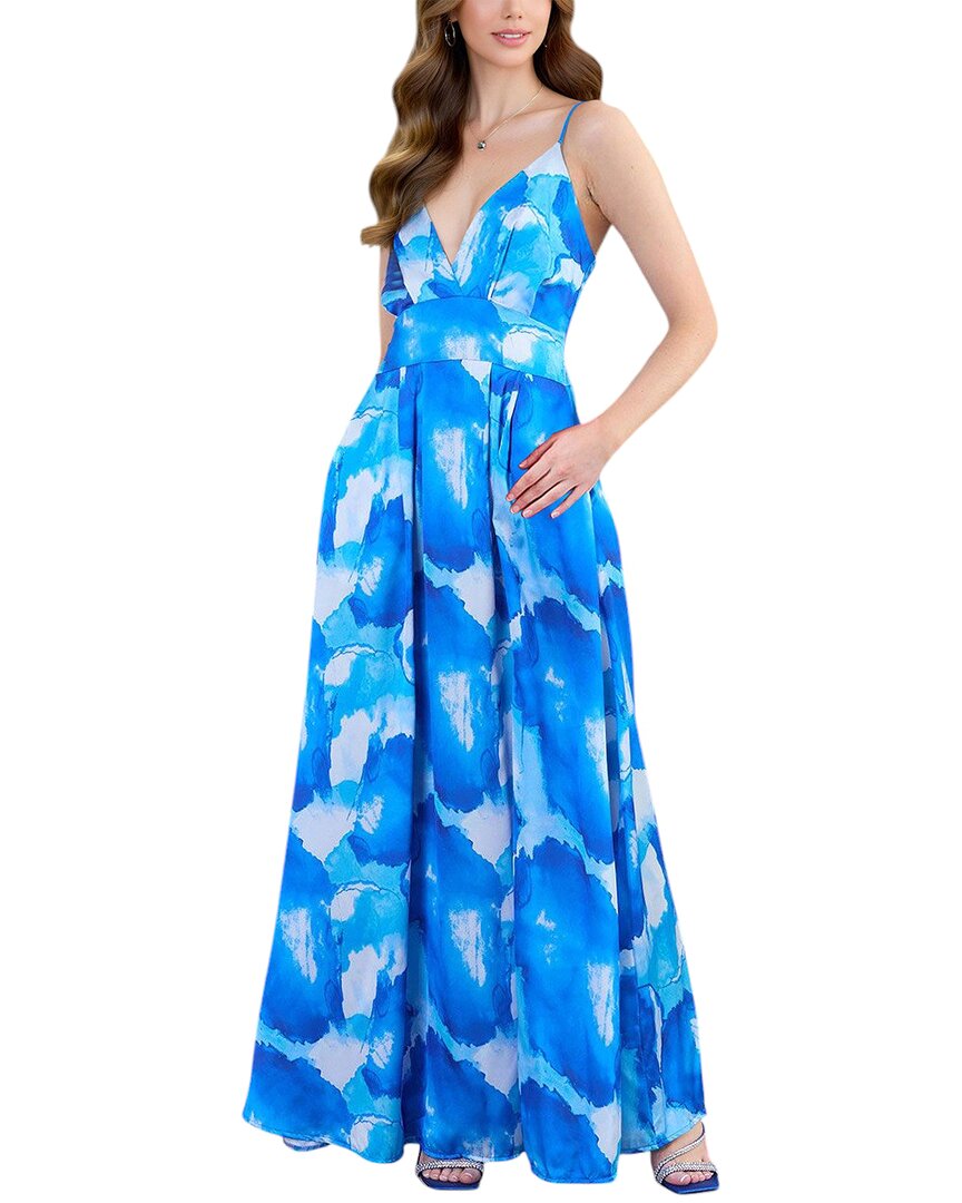 Nino Balcutti Maxi Dress In Blue
