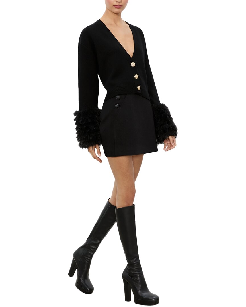 Alice And Olivia Alice + Olivia Bradley Wool-blend Cardigan