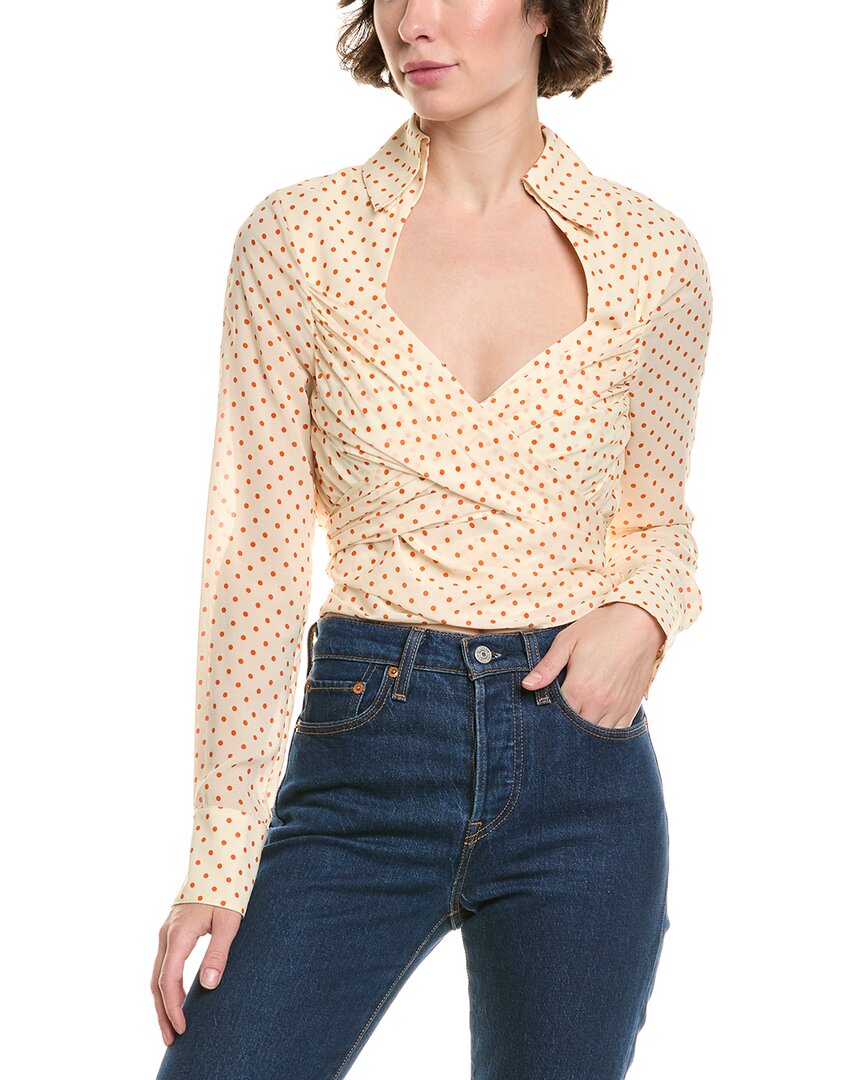 Ronny Kobo Aelish Silk-blend Top