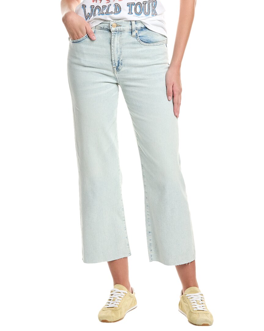 7 For All Mankind Luxe Vintage Cropped Alexa Maui Straight Jean In Blue