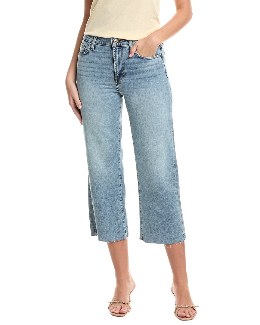 7 For All Mankind Luxe Vintage Alexa Love Soul Cropped Trouser Jean In Blue