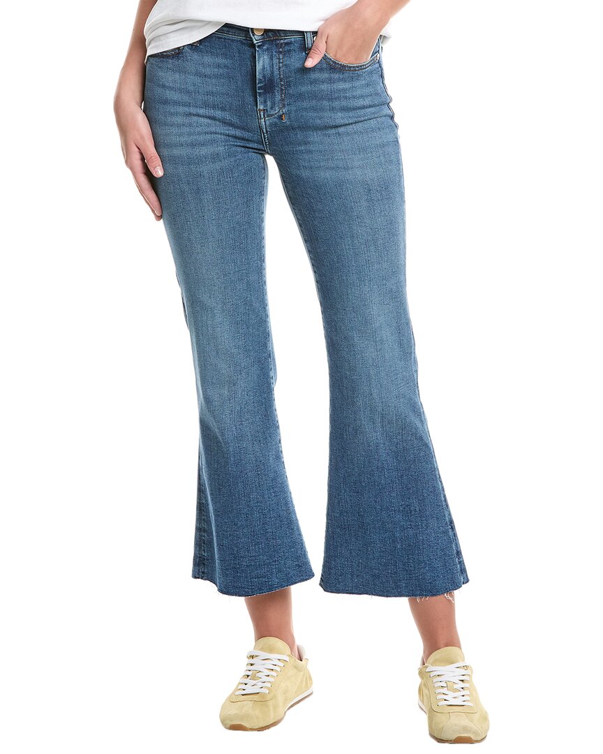 7 For All Mankind Slim Illusion Cropped Dojo Yuma Jean In Blue