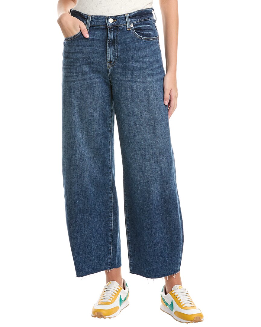 7 For All Mankind Bonnie Glen Allen Curvilinear Jean In Blue