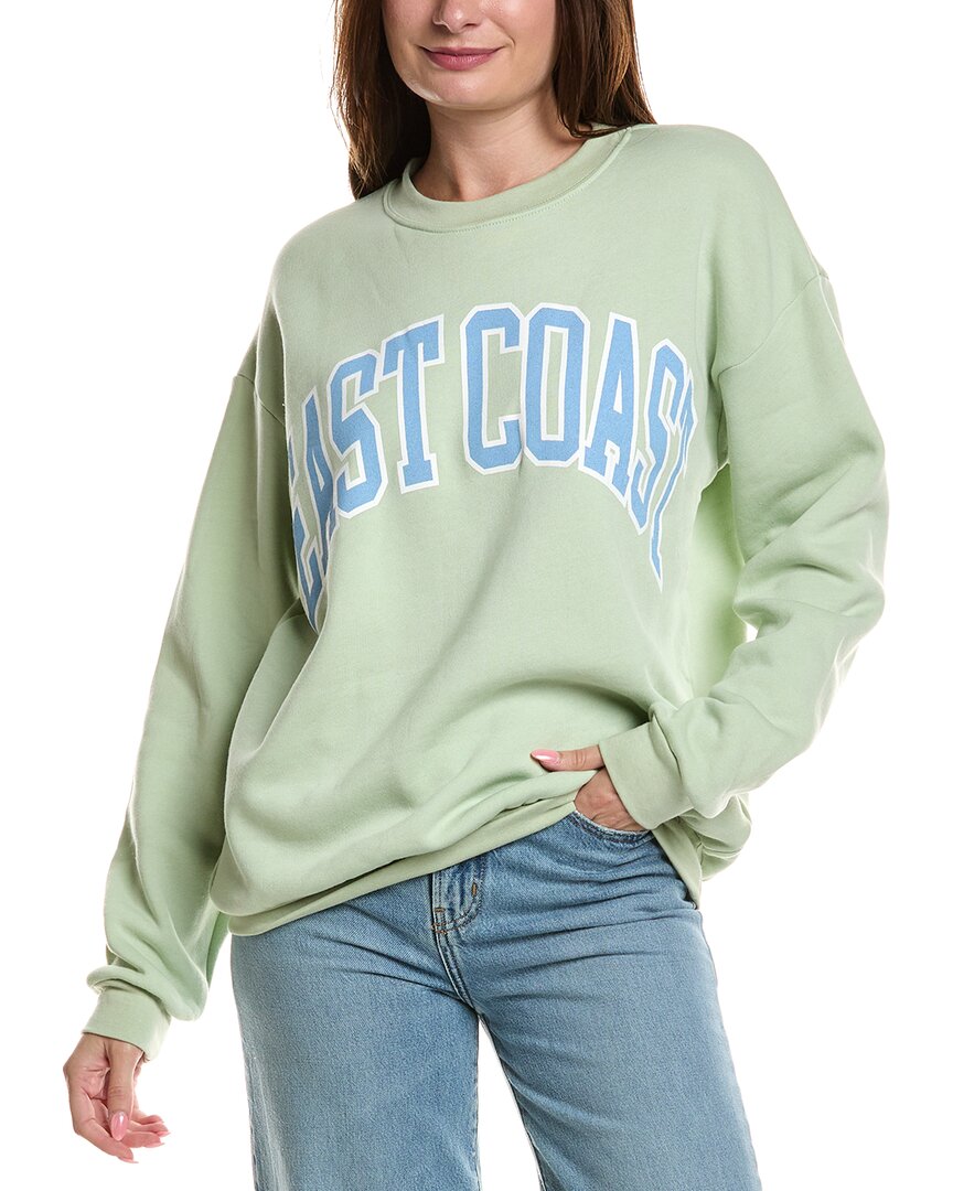 Project Social T East Coast Crewneck Sweatshirt In Green