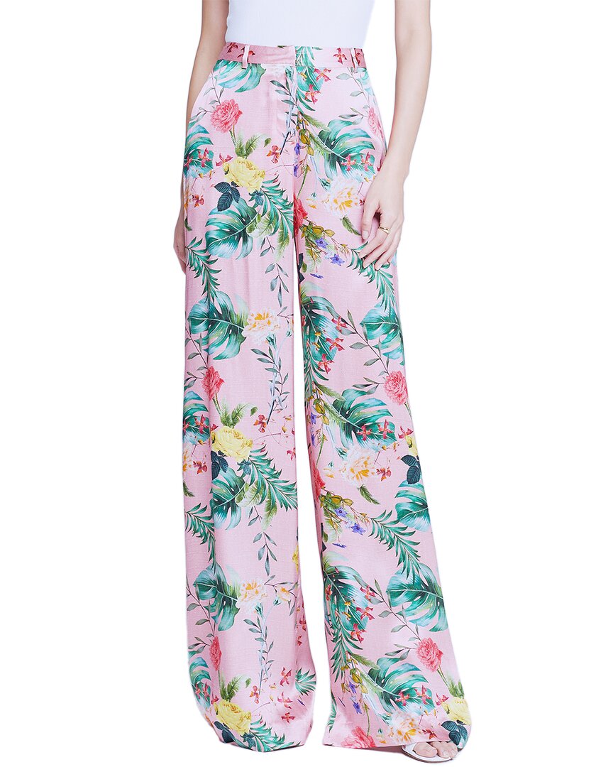 L Agence L'agence Gavin Wide Leg Silk Pant