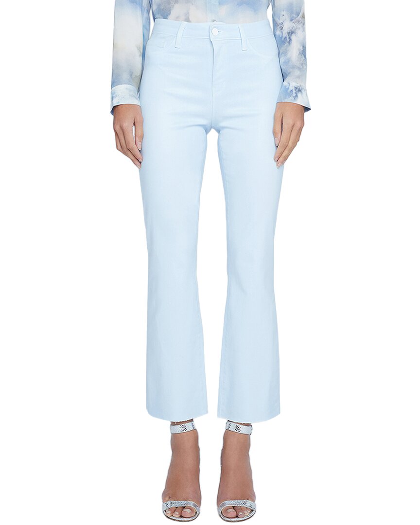 L Agence L'agence Kendra High-rise Crop Flare Ice Water Jean