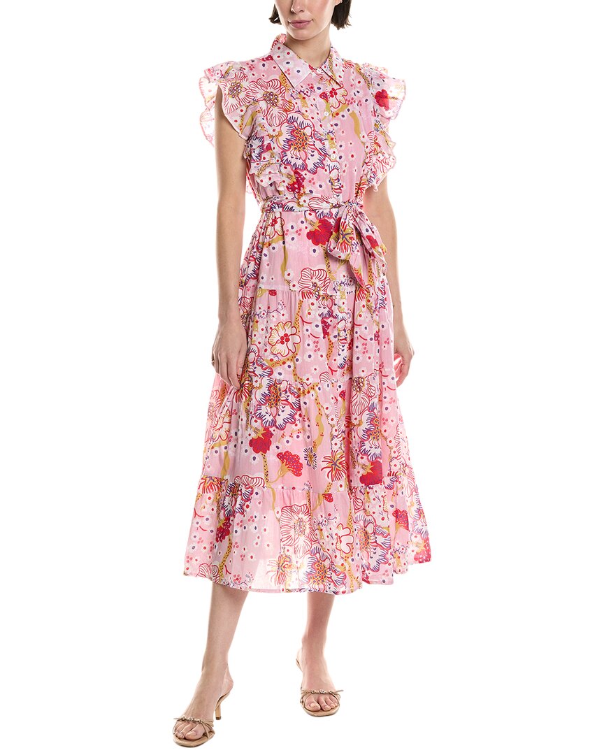 Ro's Garden Ernestine Midi Dress In Pink