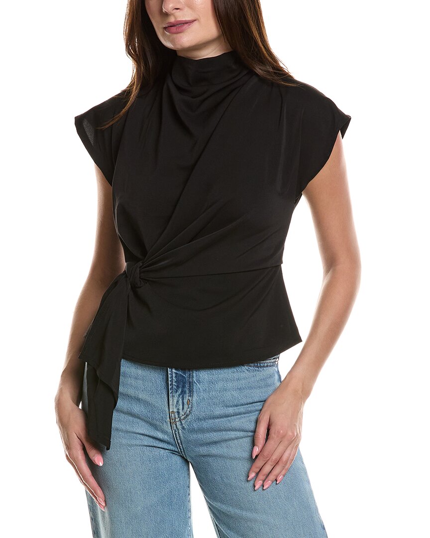 Rouge & 1/4-zip Top In Black