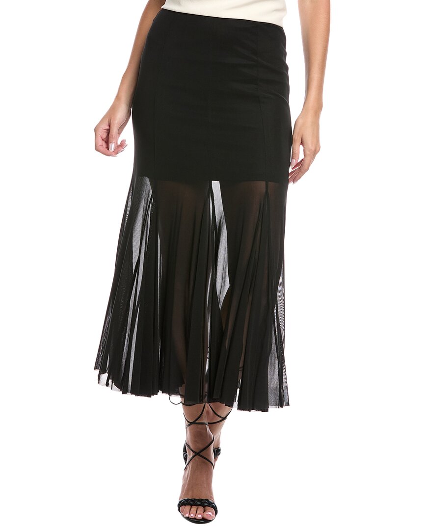 Kenneth Cole Women's Godet Fit & Flare Pull-on Maxi Skirt In Black