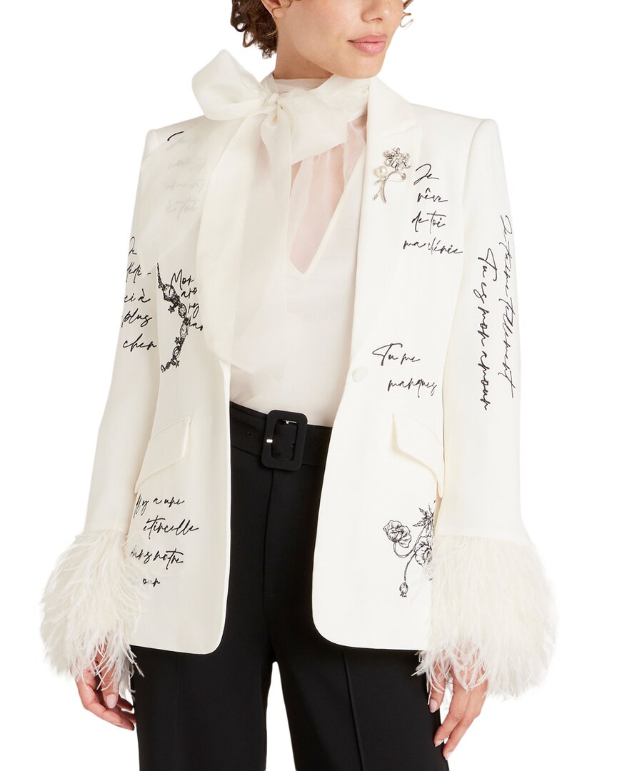 Cinq À Sept Love Letter Feather Cheyenne Blazer