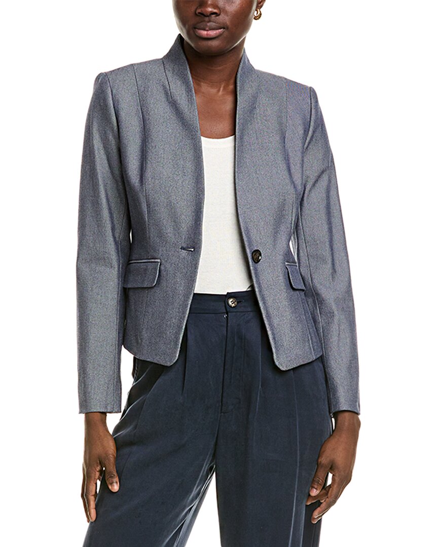 Brooks Brothers Textured Blazer In Blue