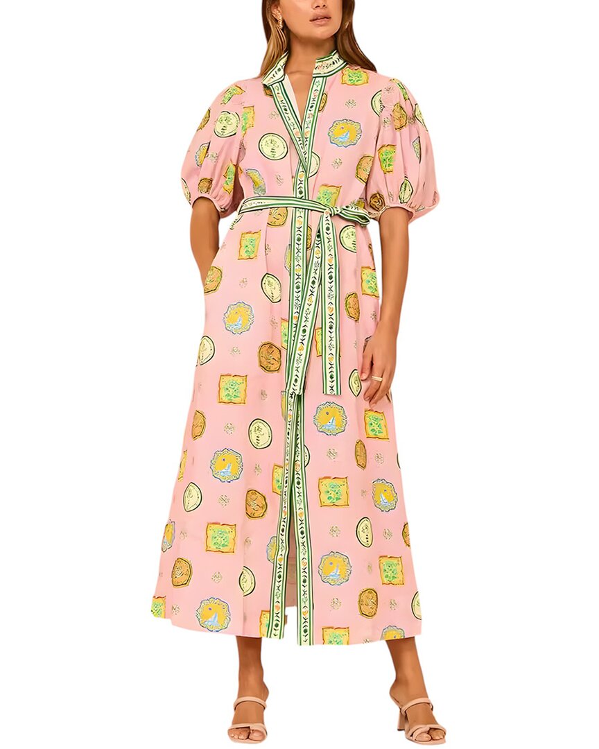 Esea Linen-blend Midi Dress