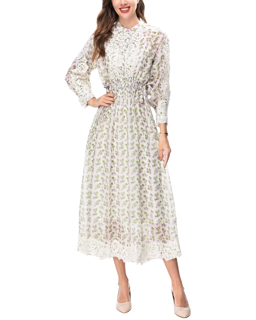 Adele Berto Silk-blend Midi Dress