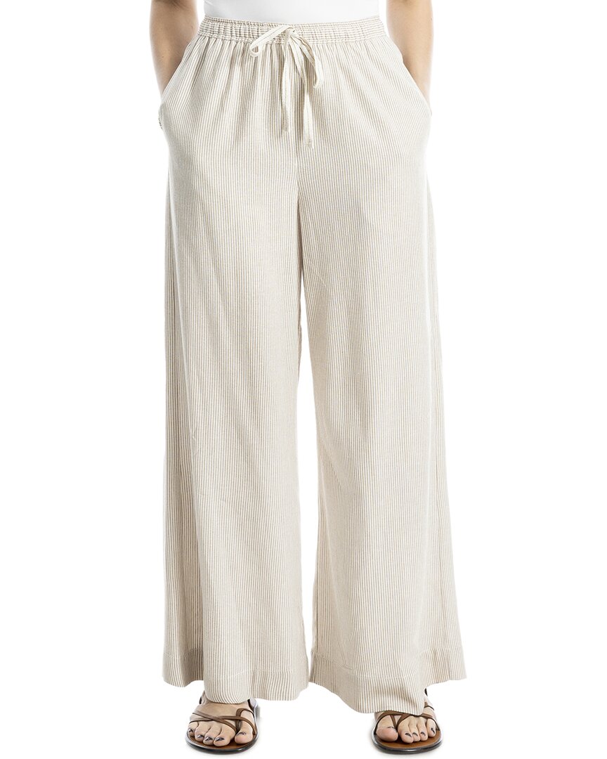 Max Studio Drawstring Linen-blend Pant