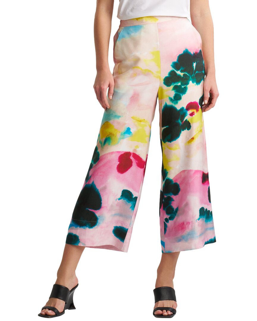 Natori Cropped Pull-on Silk-blend Pant