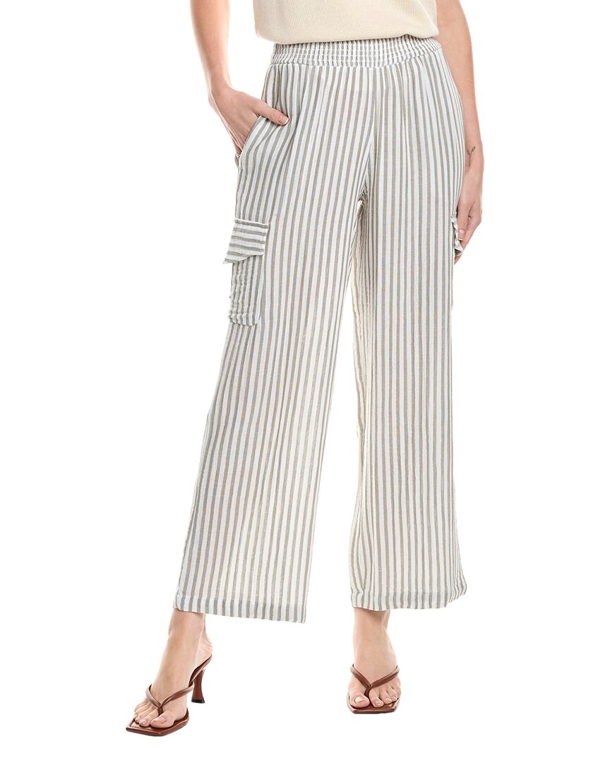 Nanette Lepore Linen-blend Pant In Green