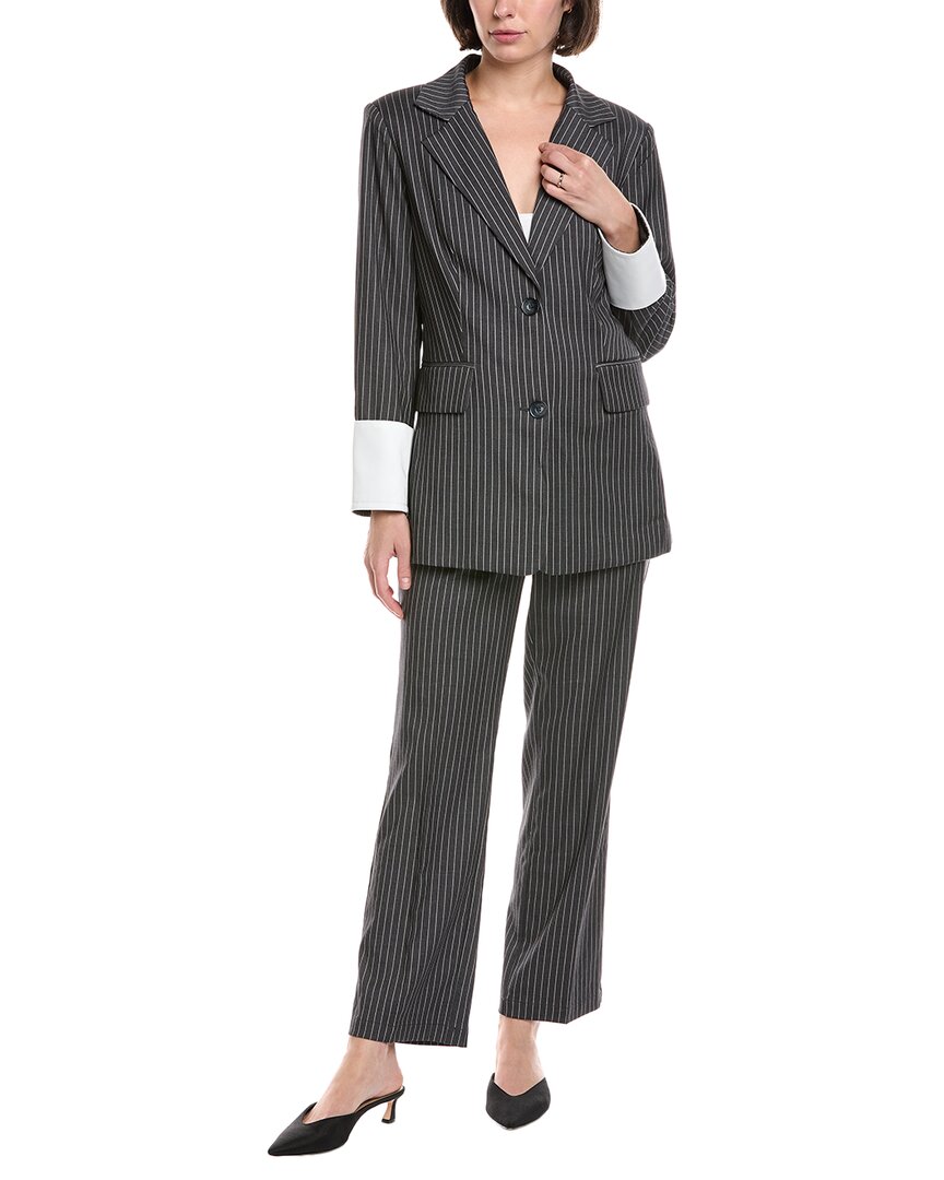 Pascale La Mode 2pc Suit In Gray