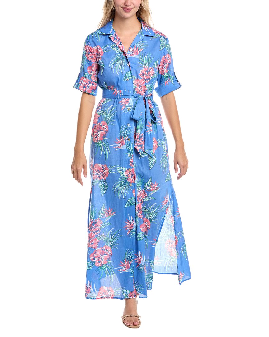 Tori Richard Rock A Hula Sanna Maxi Dress In Blue