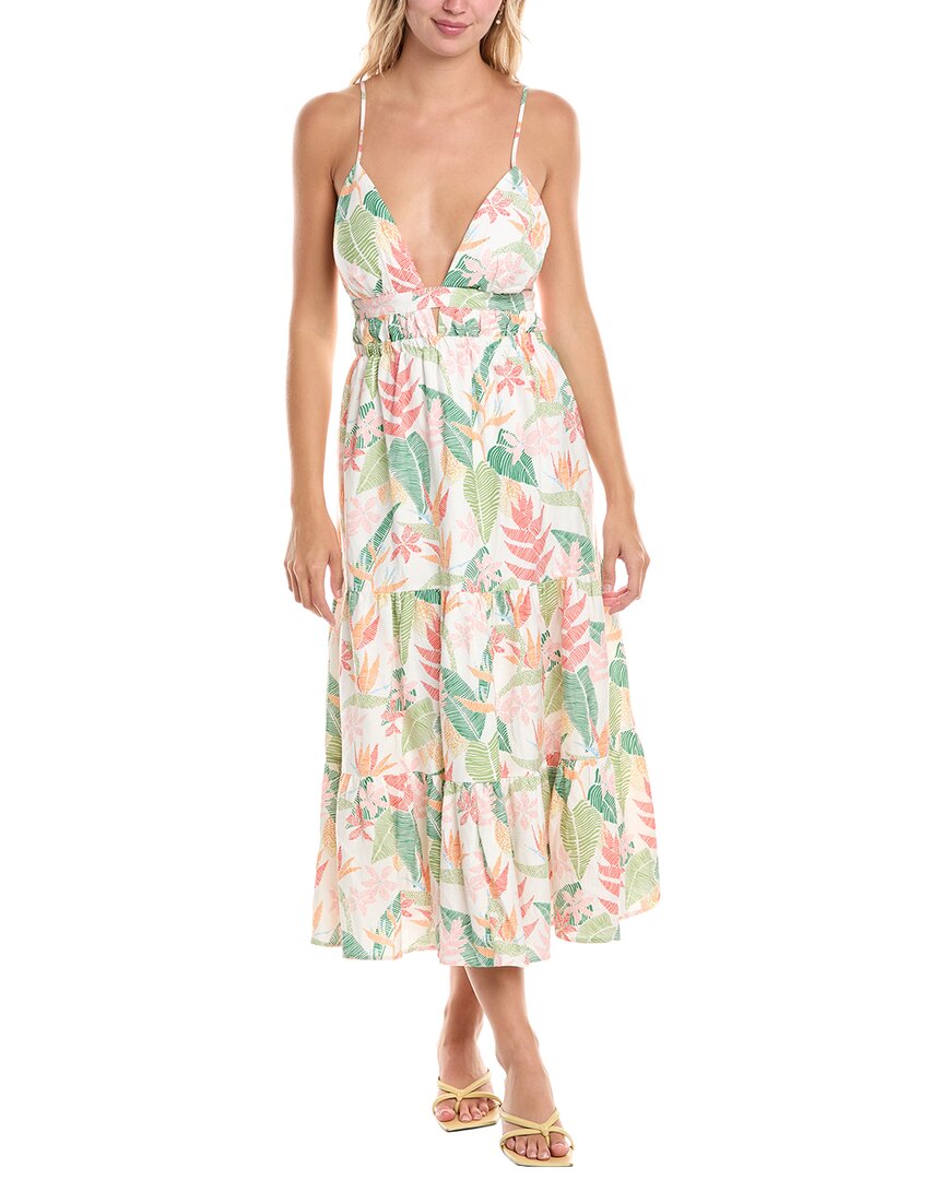 Tori Richard Takes 2 To Mango Heidi Linen-blend Maxi Dress In Neutral