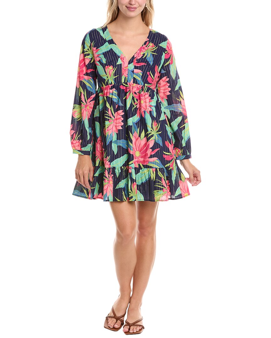 Tori Richard Late Bloomer Hana Mini Dress In Multi