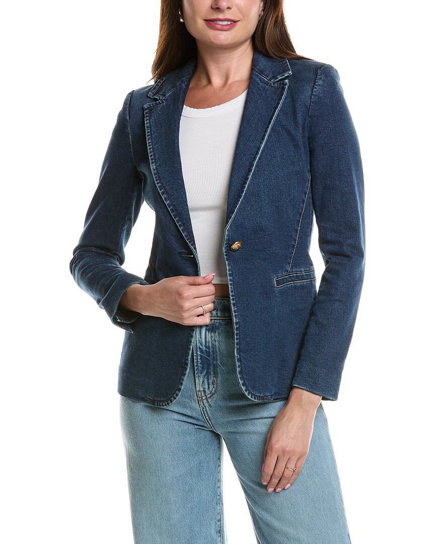 Alice And Olivia Macey Notch Collar Fitted Blazer