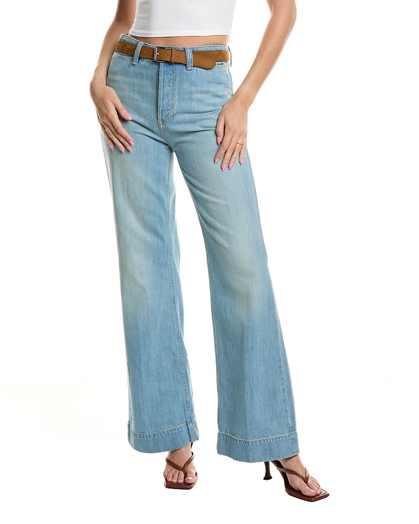 Free People Cerine Cowgirl Blues Relaxed Bootcut Jean In Blue