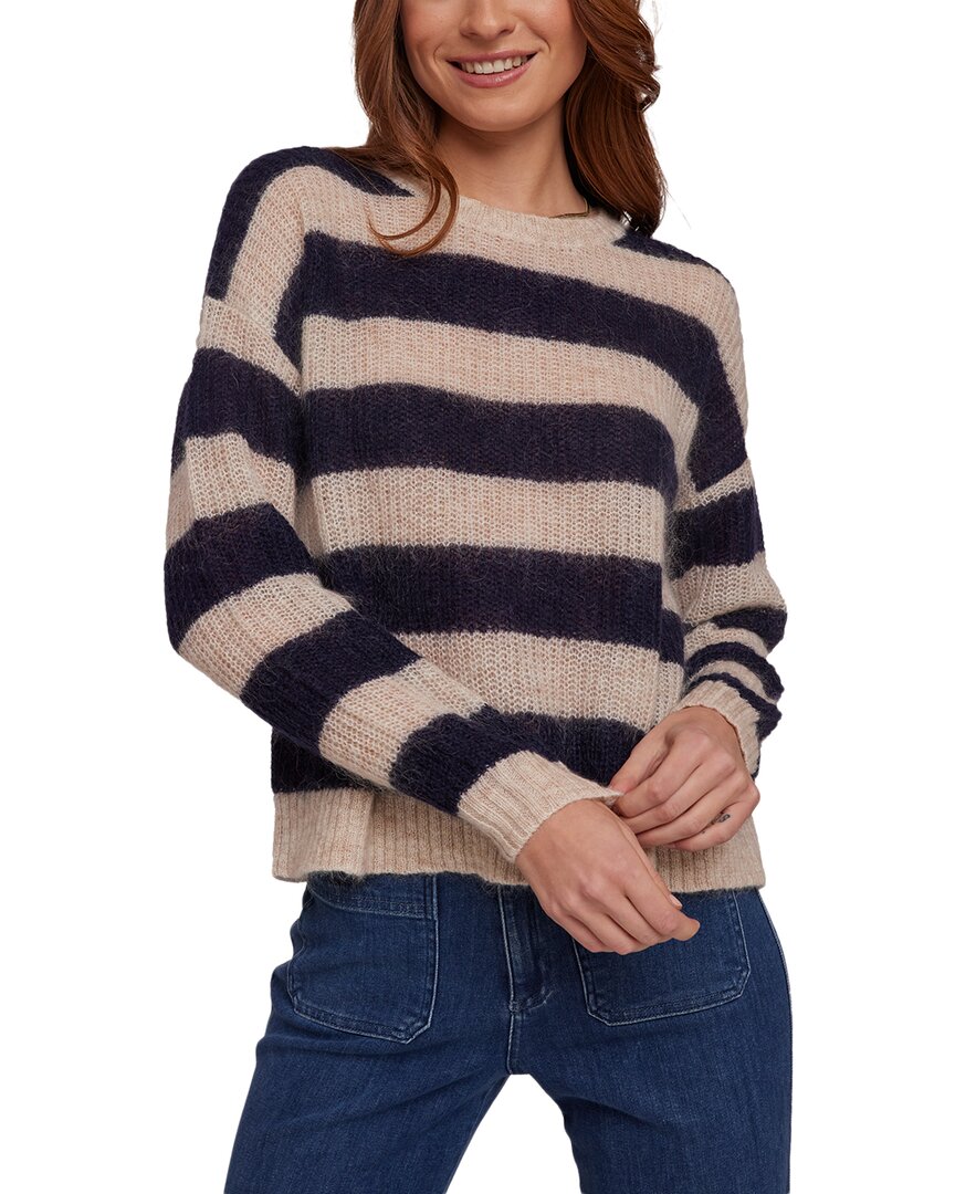 Bella Dahl Mohair & Wool-blend Relaxed Sweater In Neutral