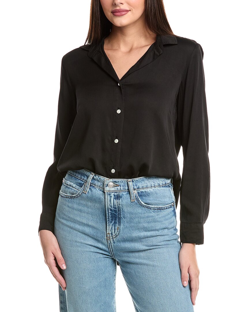 Bella Dahl Puritan Collar Shirt In Black