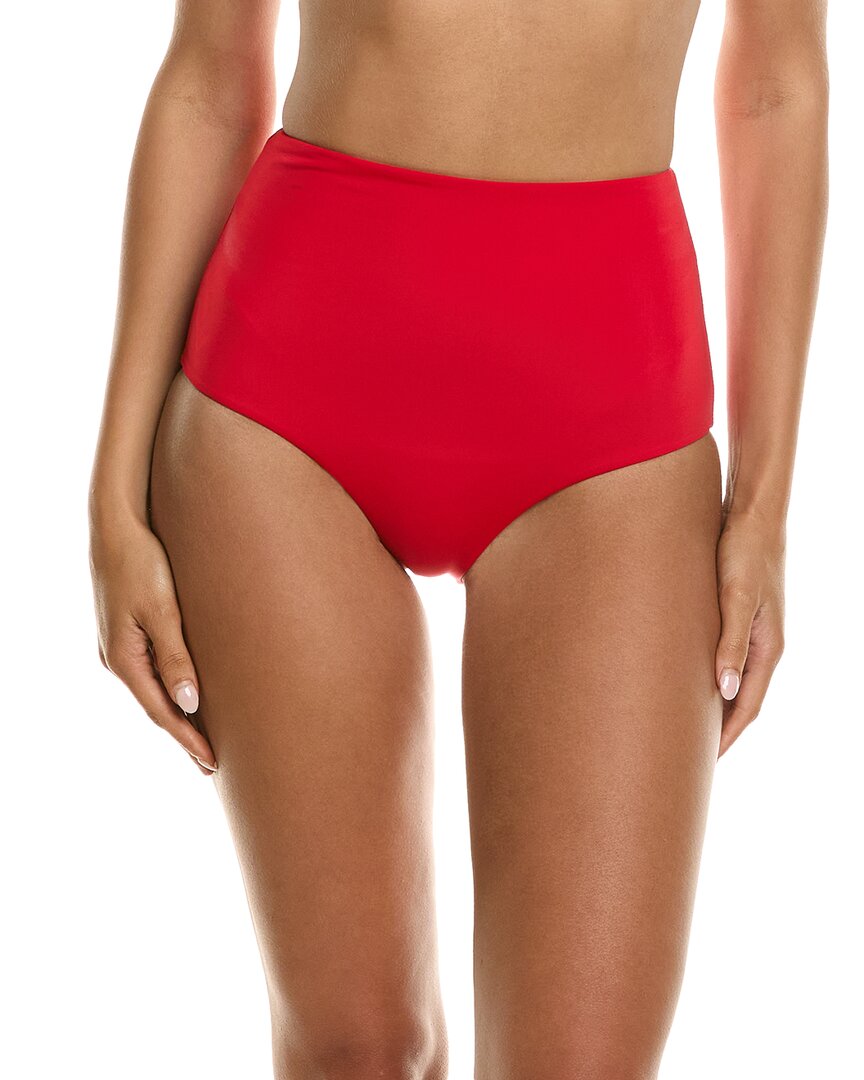 Mara Hoffman Lydia Bikini Bottom In Red