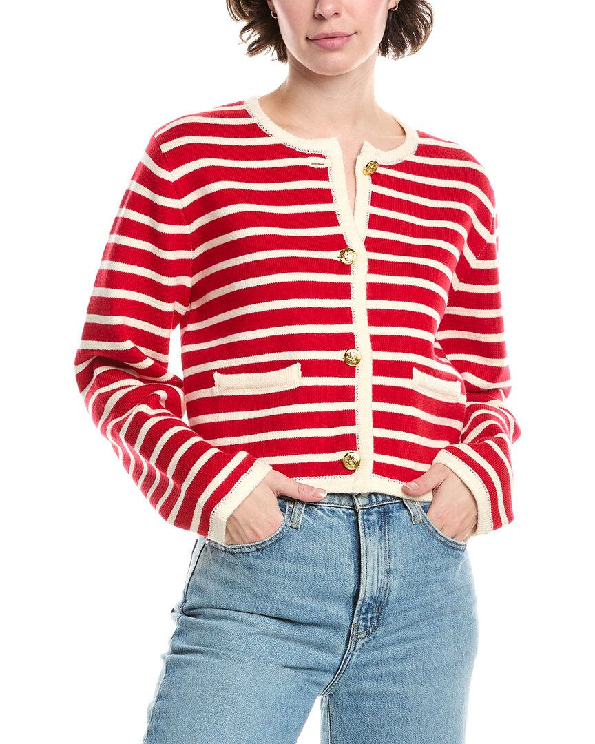 Endless Rose Knit Stripe Wool-blend Cardigan
