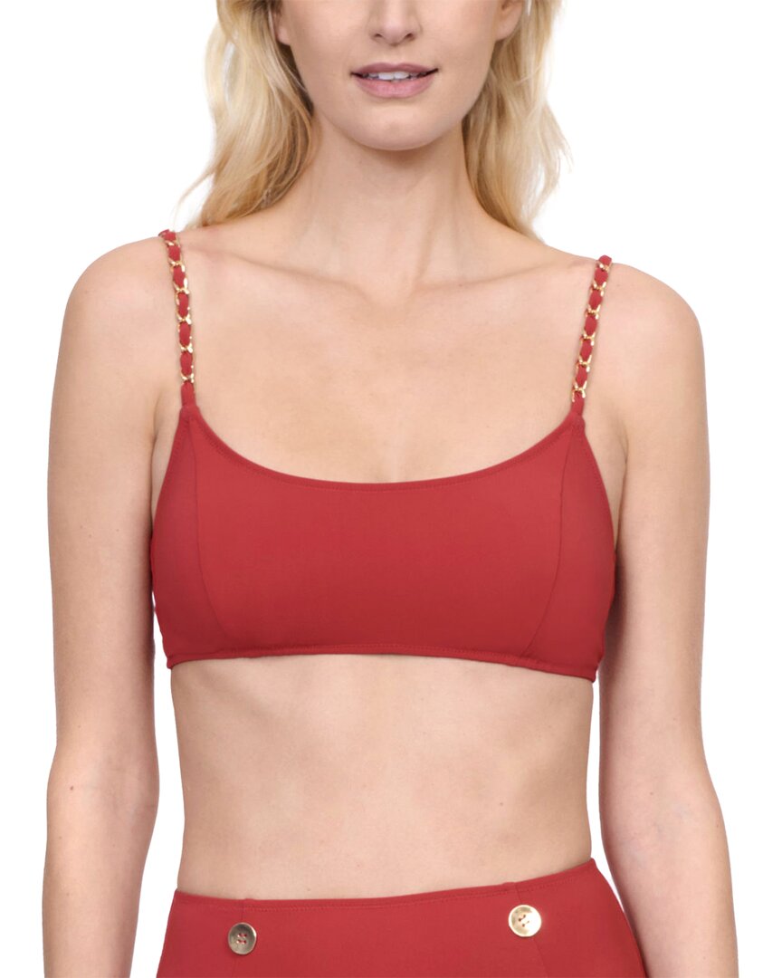 Gottex Monte Carlo Bralette Bikini Top In Red