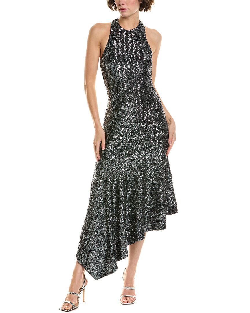 Michael Kors Collection Drape Tank Dress In Black