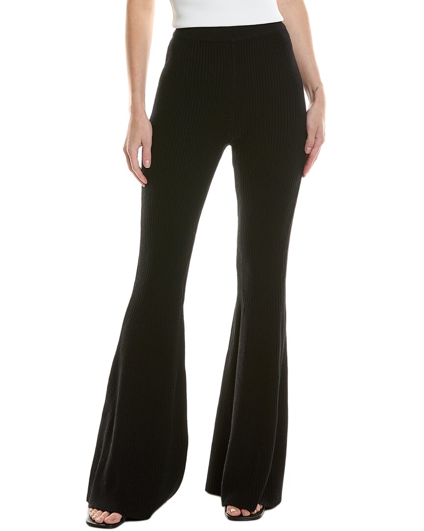 Michael Kors Collection Wool-blend Flare Pant In Black