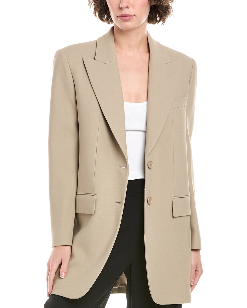 Michael Kors Collection Boyfriend Blazer In Green